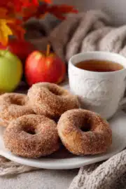 apple cider donuts serving