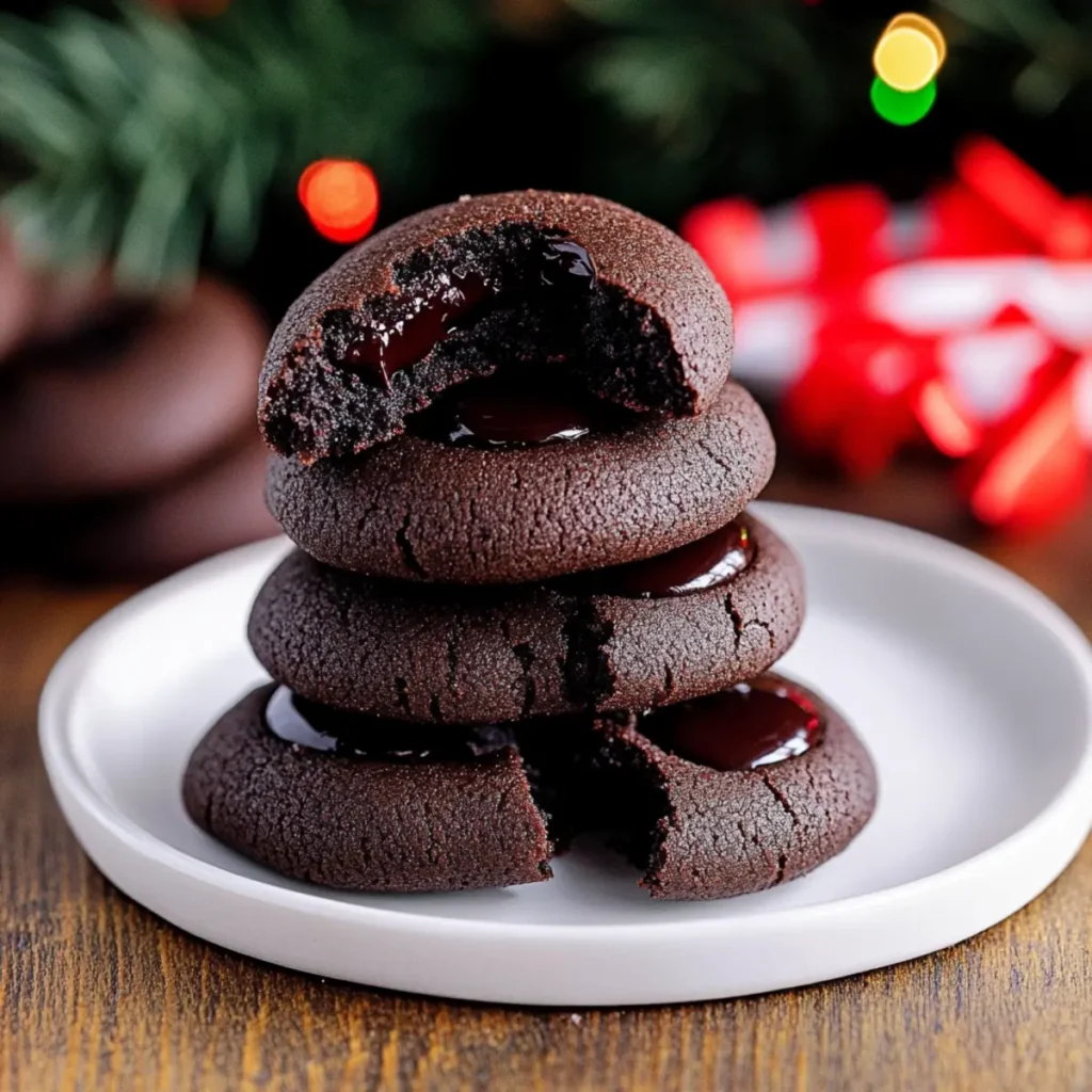 Home 54 Chocolate Thumbprint Cookies - In Bloom Bakery