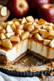 No-Bake Apple Pie Cheesecake