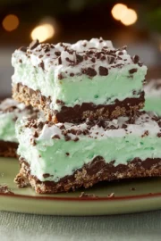 No-Bake Mint Squares : Cool, Creamy & Festively Delicious