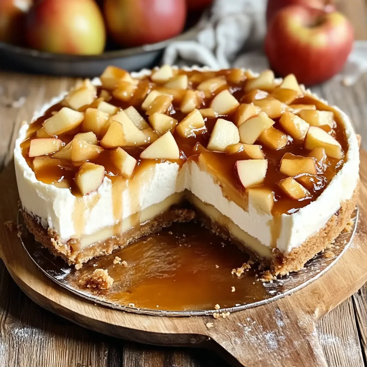 Irresistibly Easy No-Bake Apple Pie Cheesecake Recipe 2