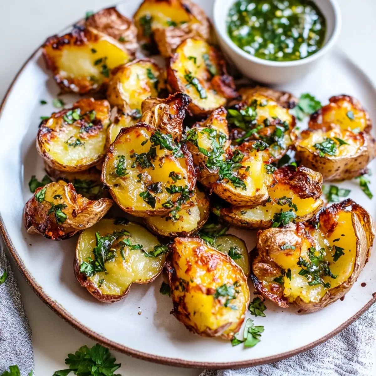Perfectly Crispy Smashed Potatoes: Irresistibly Easy & Vegan 9 Crispy Smashed Potatoes