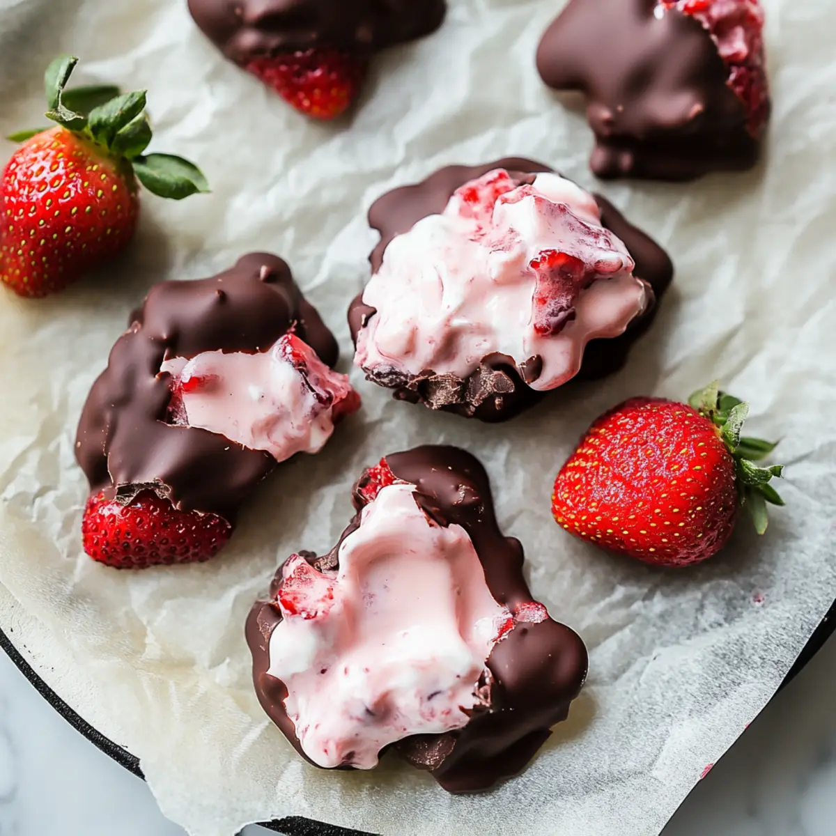 Chocolate-Covered Strawberry Yogurt Clusters | Walder Wellness, RD