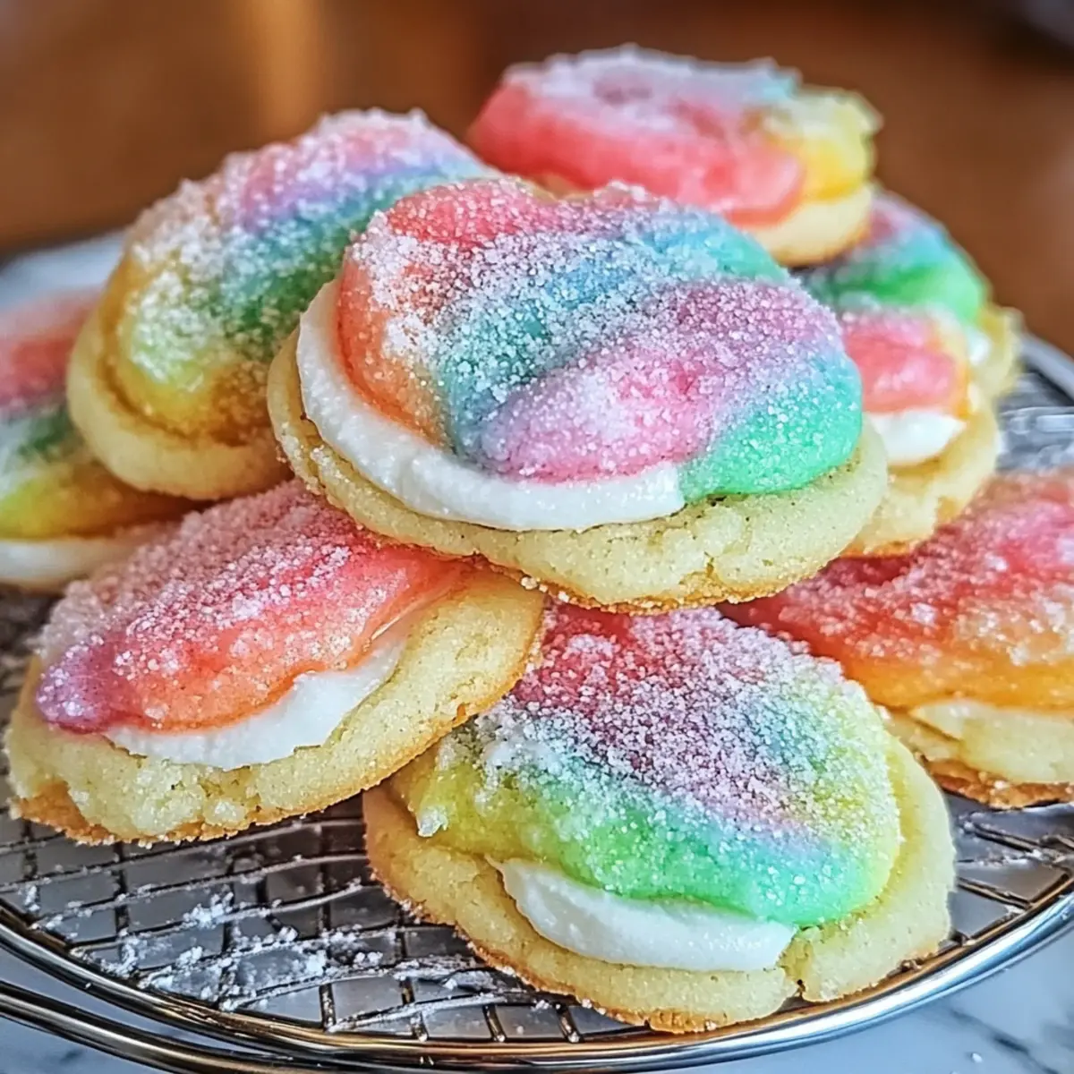 Dreamy Rainbow Sherbet Cookies Recipe for Sweet Smiles