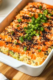 Salmon Sushi Bake (Viral Recipe)