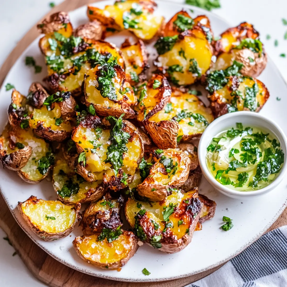 Perfectly Crispy Smashed Potatoes: Irresistibly Easy & Vegan 1