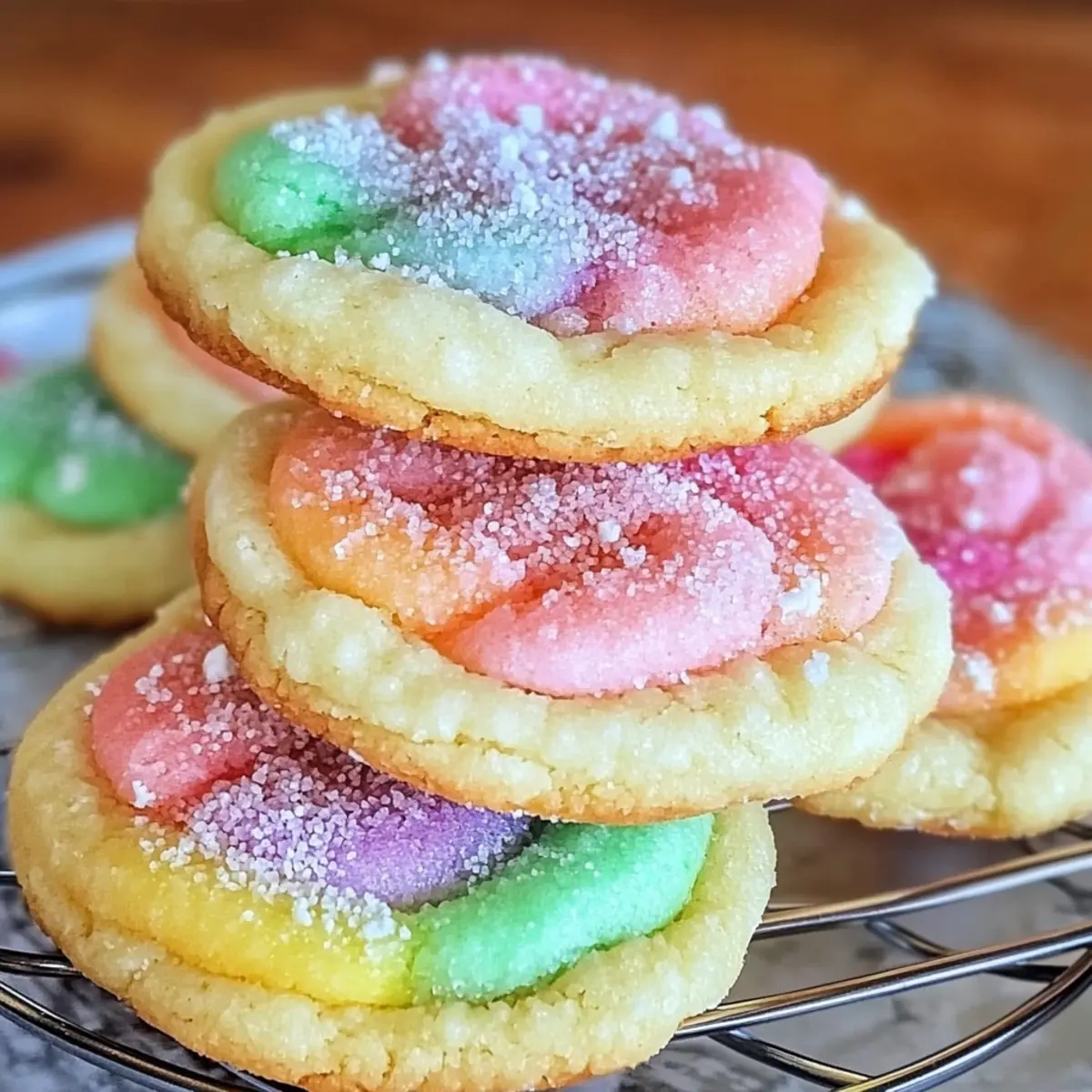 Sweet Smiles Await: Dreamy Rainbow Sherbet Cookies Recipe 3 z9bctsdpfztzofds1uif